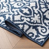 image:imageLaura Ashley All Loop Tufted 3x5 Washable SkidResistant Accent Rug  Ivory MarwoodFeya Twotone Dusty NavyIvory