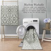 image:imageLaura Ashley All Loop Tufted 3x5 Washable SkidResistant Accent Rug  Ivory MarwoodFeya Twotone IvorySage
