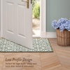 image:imageLaura Ashley All Loop Tufted 3x5 Washable SkidResistant Accent Rug  Ivory MarwoodFeya Twotone IvorySage