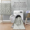 image:imageLaura Ashley All Loop Tufted 3x5 Washable SkidResistant Accent Rug  Ivory MarwoodFeya Twotone IvorySage