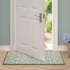 image:imageLaura Ashley All Loop Tufted 3x5 Washable SkidResistant Accent Rug  Ivory MarwoodFeya Twotone IvorySage
