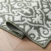 image:imageLaura Ashley All Loop Tufted 3x5 Washable SkidResistant Accent Rug  Ivory MarwoodFeya Twotone IvorySage