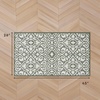 image:imageLaura Ashley All Loop Tufted 3x5 Washable SkidResistant Accent Rug  Ivory MarwoodFeya Twotone IvorySage