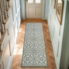 image:imageLaura Ashley All Loop Tufted 3x5 Washable SkidResistant Accent Rug  Ivory MarwoodFeya Twotone IvorySage