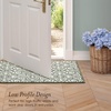 image:imageLaura Ashley All Loop Tufted 3x5 Washable SkidResistant Accent Rug  Ivory MarwoodFeya Twotone IvorySage