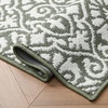 image:imageLaura Ashley All Loop Tufted 3x5 Washable SkidResistant Accent Rug  Ivory MarwoodFeya Twotone IvorySage
