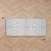 image:imageLaura Ashley All Loop Tufted 3x5 Washable SkidResistant Accent Rug  Ivory MarwoodFeya Twotone Light GreyIvory
