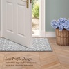 image:imageLaura Ashley All Loop Tufted 3x5 Washable SkidResistant Accent Rug  Ivory MarwoodFeya Twotone Light GreyIvory