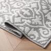 image:imageLaura Ashley All Loop Tufted 3x5 Washable SkidResistant Accent Rug  Ivory MarwoodFeya Twotone Light GreyIvory