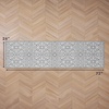 image:imageLaura Ashley All Loop Tufted 3x5 Washable SkidResistant Accent Rug  Ivory MarwoodFeya Twotone Light GreyIvory