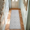 image:imageLaura Ashley All Loop Tufted 3x5 Washable SkidResistant Accent Rug  Ivory MarwoodFeya Twotone Light GreyIvory