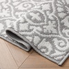image:imageLaura Ashley All Loop Tufted 3x5 Washable SkidResistant Accent Rug  Ivory MarwoodFeya Twotone Light GreyIvory