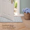 image:imageLaura Ashley All Loop Tufted 3x5 Washable SkidResistant Accent Rug  Ivory MarwoodFeya Twotone Light GreyIvory
