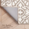 image:imageLaura Ashley All Loop Tufted 3x5 Washable SkidResistant Accent Rug  Ivory MarwoodFeya Twotone LinenIvory