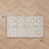 image:imageLaura Ashley All Loop Tufted 3x5 Washable SkidResistant Accent Rug  Ivory MarwoodFeya Twotone LinenIvory