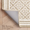 image:imageLaura Ashley All Loop Tufted 3x5 Washable SkidResistant Accent Rug  Ivory MarwoodIsla Twotone BerberIvory