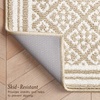 image:imageLaura Ashley All Loop Tufted 3x5 Washable SkidResistant Accent Rug  Ivory MarwoodIsla Twotone BerberIvory