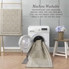 image:imageLaura Ashley All Loop Tufted 3x5 Washable SkidResistant Accent Rug  Ivory MarwoodIsla Twotone BerberIvory