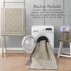 image:imageLaura Ashley All Loop Tufted 3x5 Washable SkidResistant Accent Rug  Ivory MarwoodIsla Twotone BerberIvory