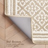image:imageLaura Ashley All Loop Tufted 3x5 Washable SkidResistant Accent Rug  Ivory MarwoodIsla Twotone BerberIvory