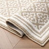image:imageLaura Ashley All Loop Tufted 3x5 Washable SkidResistant Accent Rug  Ivory MarwoodIsla Twotone BerberIvory
