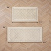 image:imageLaura Ashley All Loop Tufted 3x5 Washable SkidResistant Accent Rug  Ivory MarwoodIsla Twotone BerberIvory