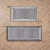 image:imageLaura Ashley All Loop Tufted 3x5 Washable SkidResistant Accent Rug  Ivory MarwoodIsla Twotone Dark GreyIvory