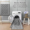 image:imageLaura Ashley All Loop Tufted 3x5 Washable SkidResistant Accent Rug  Ivory MarwoodIsla Twotone Dark GreyIvory