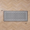 image:imageLaura Ashley All Loop Tufted 3x5 Washable SkidResistant Accent Rug  Ivory MarwoodIsla Twotone Dark GreyIvory