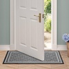 image:imageLaura Ashley All Loop Tufted 3x5 Washable SkidResistant Accent Rug  Ivory MarwoodIsla Twotone Dark GreyIvory