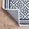 image:imageLaura Ashley All Loop Tufted 3x5 Washable SkidResistant Accent Rug  Ivory MarwoodIsla Twotone Dusty NavyIvory