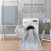 image:imageLaura Ashley All Loop Tufted 3x5 Washable SkidResistant Accent Rug  Ivory MarwoodIsla Twotone Dusty NavyIvory