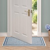 image:imageLaura Ashley All Loop Tufted 3x5 Washable SkidResistant Accent Rug  Ivory MarwoodIsla Twotone Dusty NavyIvory