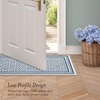 image:imageLaura Ashley All Loop Tufted 3x5 Washable SkidResistant Accent Rug  Ivory MarwoodIsla Twotone Dusty NavyIvory