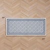 image:imageLaura Ashley All Loop Tufted 3x5 Washable SkidResistant Accent Rug  Ivory MarwoodIsla Twotone Dusty NavyIvory