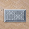 image:imageLaura Ashley All Loop Tufted 3x5 Washable SkidResistant Accent Rug  Ivory MarwoodIsla Twotone Dusty NavyIvory