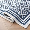 image:imageLaura Ashley All Loop Tufted 3x5 Washable SkidResistant Accent Rug  Ivory MarwoodIsla Twotone Dusty NavyIvory