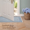 image:imageLaura Ashley All Loop Tufted 3x5 Washable SkidResistant Accent Rug  Ivory MarwoodIsla Twotone Dusty NavyIvory