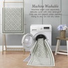 image:imageLaura Ashley All Loop Tufted 3x5 Washable SkidResistant Accent Rug  Ivory MarwoodIsla Twotone IvorySage