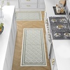 image:imageLaura Ashley All Loop Tufted 3x5 Washable SkidResistant Accent Rug  Ivory MarwoodIsla Twotone IvorySage