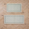 image:imageLaura Ashley All Loop Tufted 3x5 Washable SkidResistant Accent Rug  Ivory MarwoodIsla Twotone IvorySage