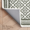 image:imageLaura Ashley All Loop Tufted 3x5 Washable SkidResistant Accent Rug  Ivory MarwoodIsla Twotone IvorySage