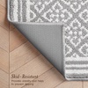 image:imageLaura Ashley All Loop Tufted 3x5 Washable SkidResistant Accent Rug  Ivory MarwoodIsla Twotone Light GreyIvory