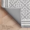 image:imageLaura Ashley All Loop Tufted 3x5 Washable SkidResistant Accent Rug  Ivory MarwoodIsla Twotone Light GreyIvory