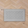 image:imageLaura Ashley All Loop Tufted 3x5 Washable SkidResistant Accent Rug  Ivory MarwoodIsla Twotone Light GreyIvory