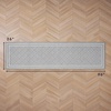 image:imageLaura Ashley All Loop Tufted 3x5 Washable SkidResistant Accent Rug  Ivory MarwoodIsla Twotone Light GreyIvory