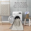 image:imageLaura Ashley All Loop Tufted 3x5 Washable SkidResistant Accent Rug  Ivory MarwoodIsla Twotone LinenIvory