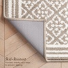 image:imageLaura Ashley All Loop Tufted 3x5 Washable SkidResistant Accent Rug  Ivory MarwoodIsla Twotone LinenIvory