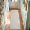 image:imageLaura Ashley All Loop Tufted 3x5 Washable SkidResistant Accent Rug  Ivory MarwoodIsla Twotone LinenIvory