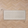 image:imageLaura Ashley All Loop Tufted 3x5 Washable SkidResistant Accent Rug  Ivory MarwoodIsla Twotone LinenIvory